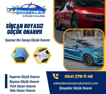 sincan boyasız göçük onarım