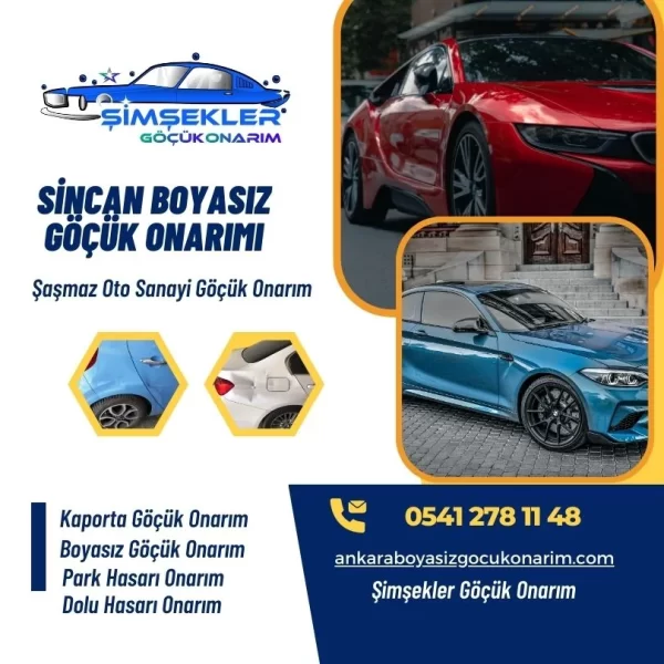 sincan boyasız göçük onarım