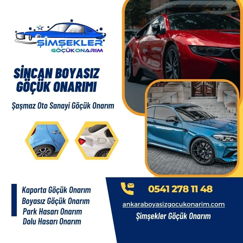 sincan boyasız göçük onarım